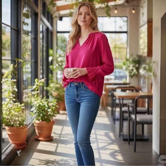 Current Air Tops - Current Air Pink Blouse